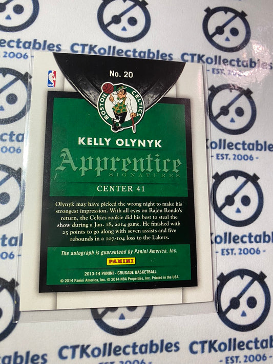 2013-14 NBA Panini Crusade Kelly Olynyk Apprentice Signatures RC Auto Celtics