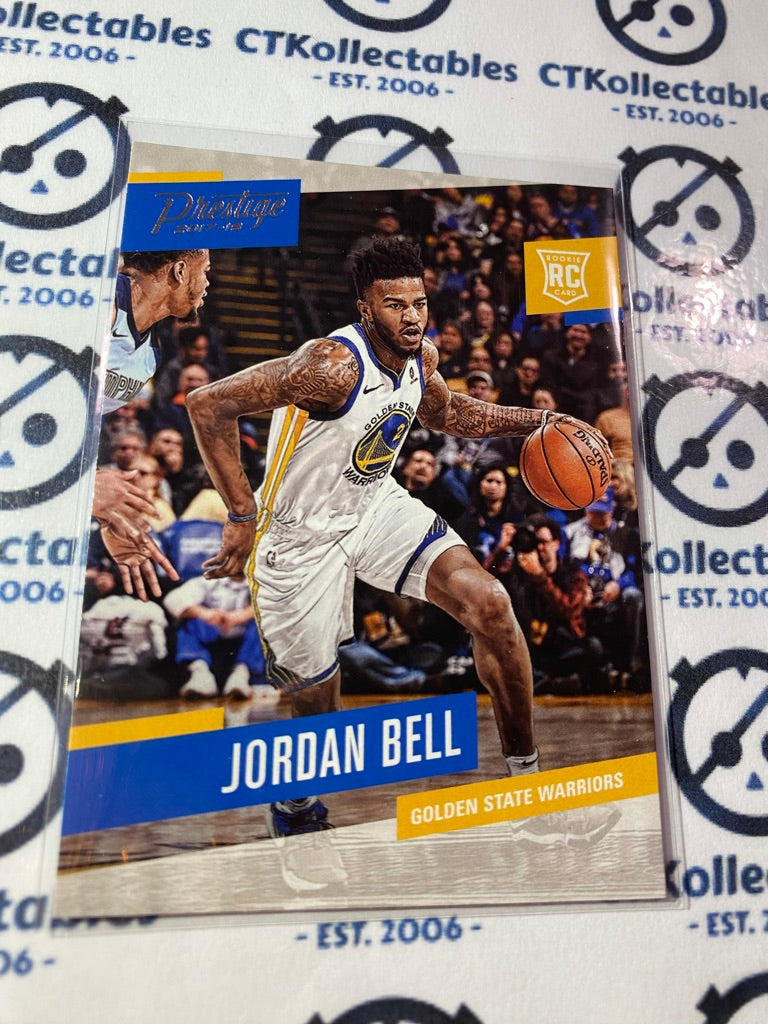 2017-18 Panini NBA Prestige Jordan Bell rookie card RC #190 Warriors