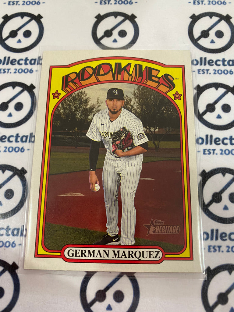 2021 MLB Heritage Rookies German Marquez RC #153 Rockies