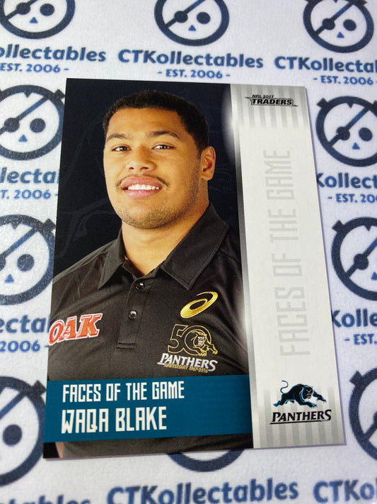 2017 NRL Traders Face Of The Game Waqa Blake F31/48 Panthers