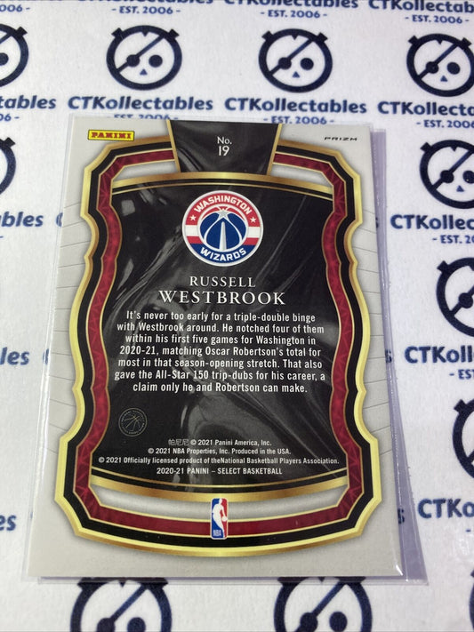 2020-21 Panini NBA Select Russell Westbrook Blue Shimmer Select Company Prizm#19