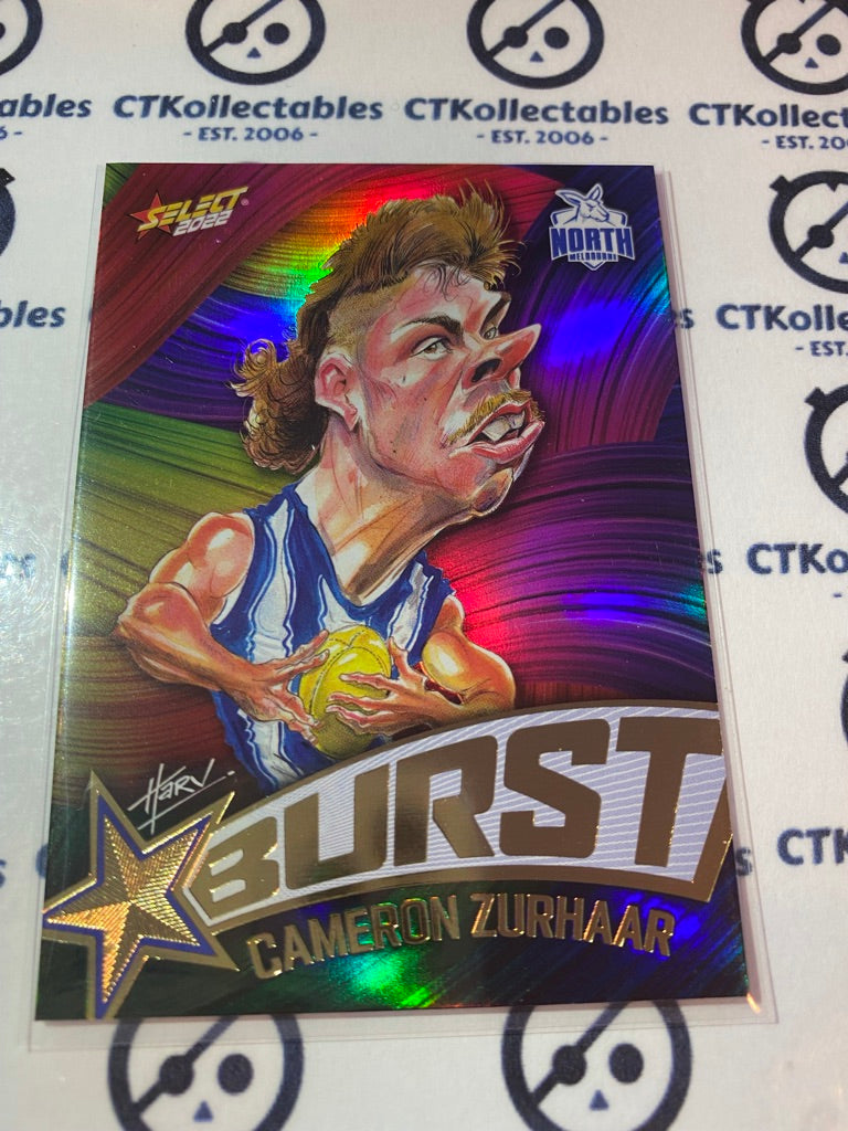 2022 AFL Footy Stars Starburst Paint - Cameron Zurhaar SBP48