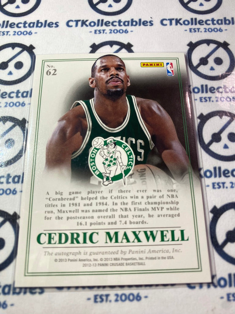 2012-13 NBA Panini Crusade Cedric Maxwell Majestic Auto #62 Celtics