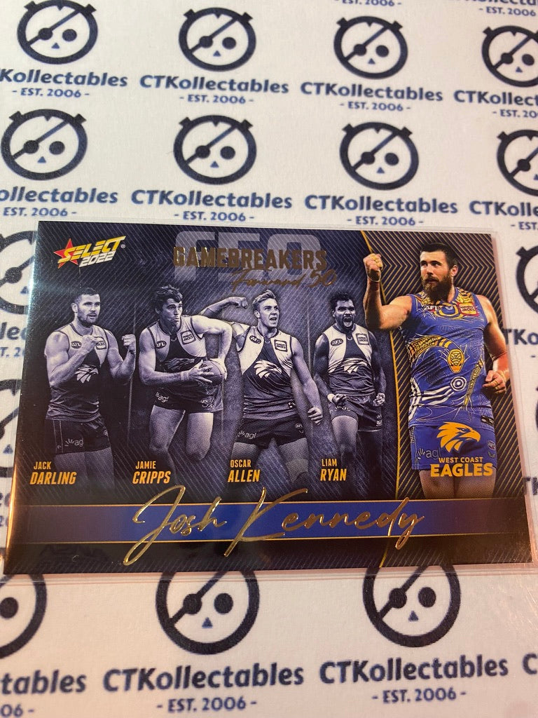2022 AFL Footy Stars Gamebreakers Forward 50 - Josh Kennedy GB84