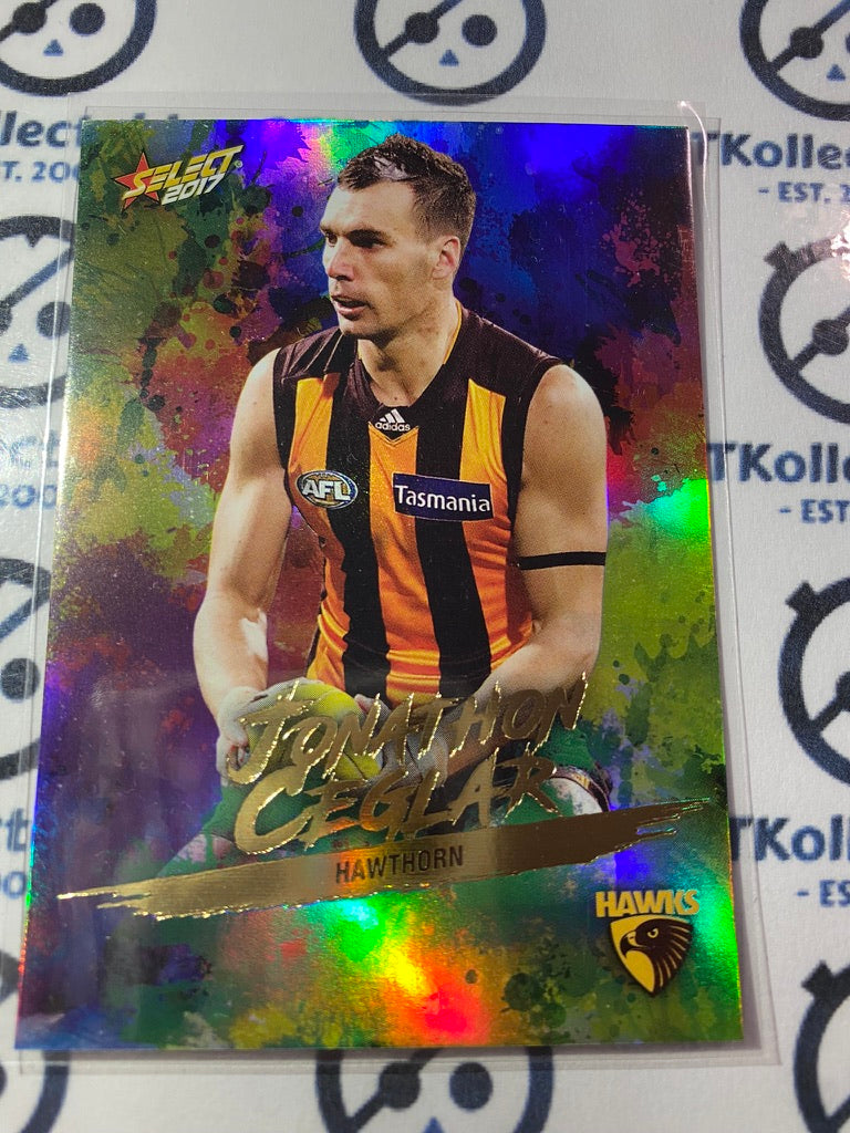 2017 AFL Select Footy Stars Holofoil - #HF82 Jonathon Ceglar Hawks