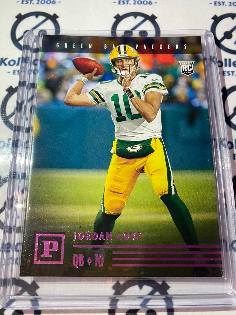 2020 NFL Chronicles Base Jordan Love Pink Panini RC #pa-4 Packers