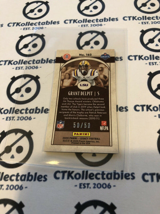 2020 NFL Legacy Grant Delpit RC Sapphire Chrome Mini #50/50 Browns