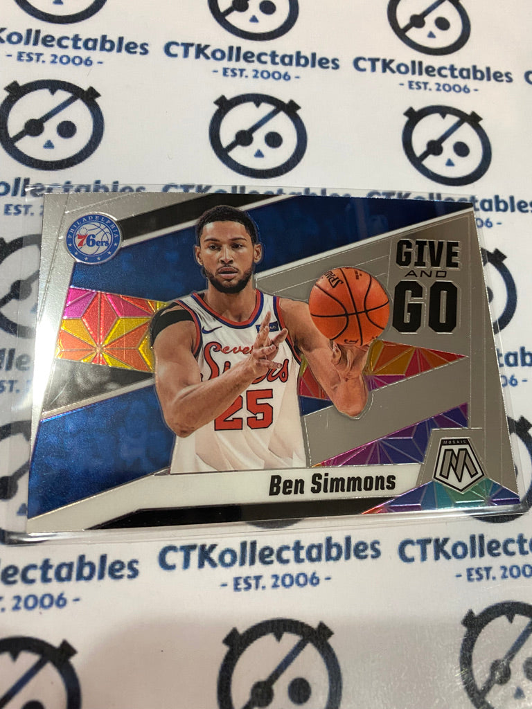 2019-20 NBA Mosaic Ben Simmons Give and Go #2 76ers