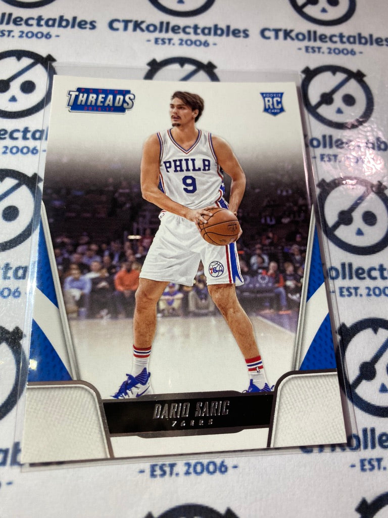2016-17 Panini NBA Threads Dario Saric Rookie Card RC #179 Sixers