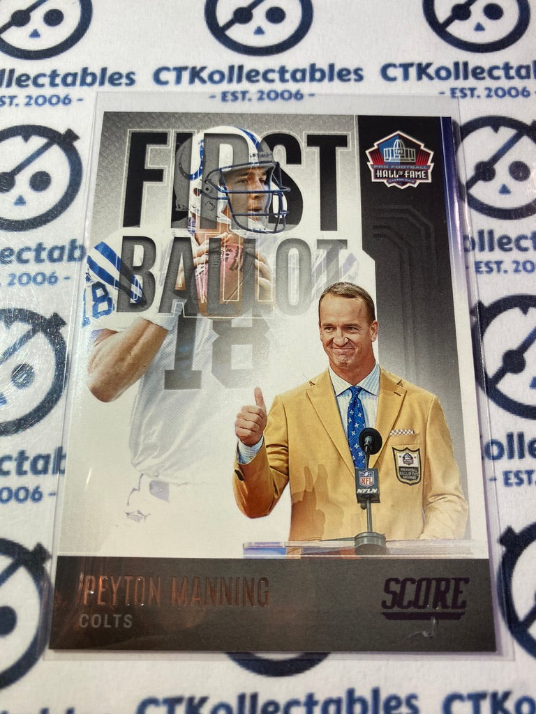 2022 NFL Panini Score Peyton Manning First Ballot #FB-PM Colts