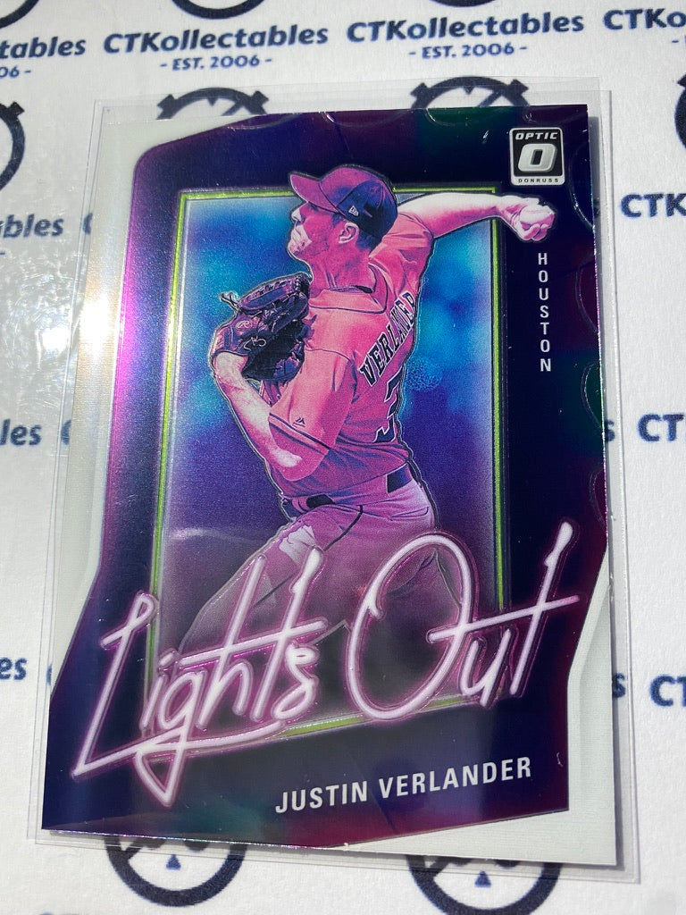 2021 Panini Donruss Optic Baseball Justin Verlander Lights Out #LO10