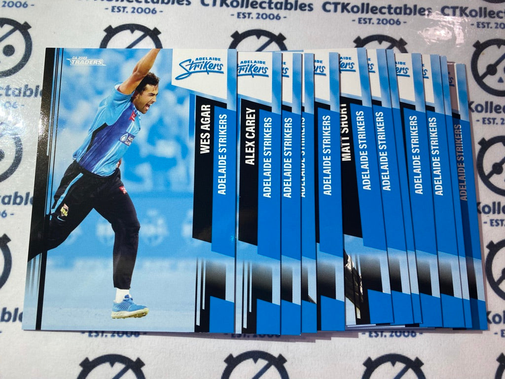 2022/2023 TLA Cricket Traders Adelaide Strikers 12 common card set