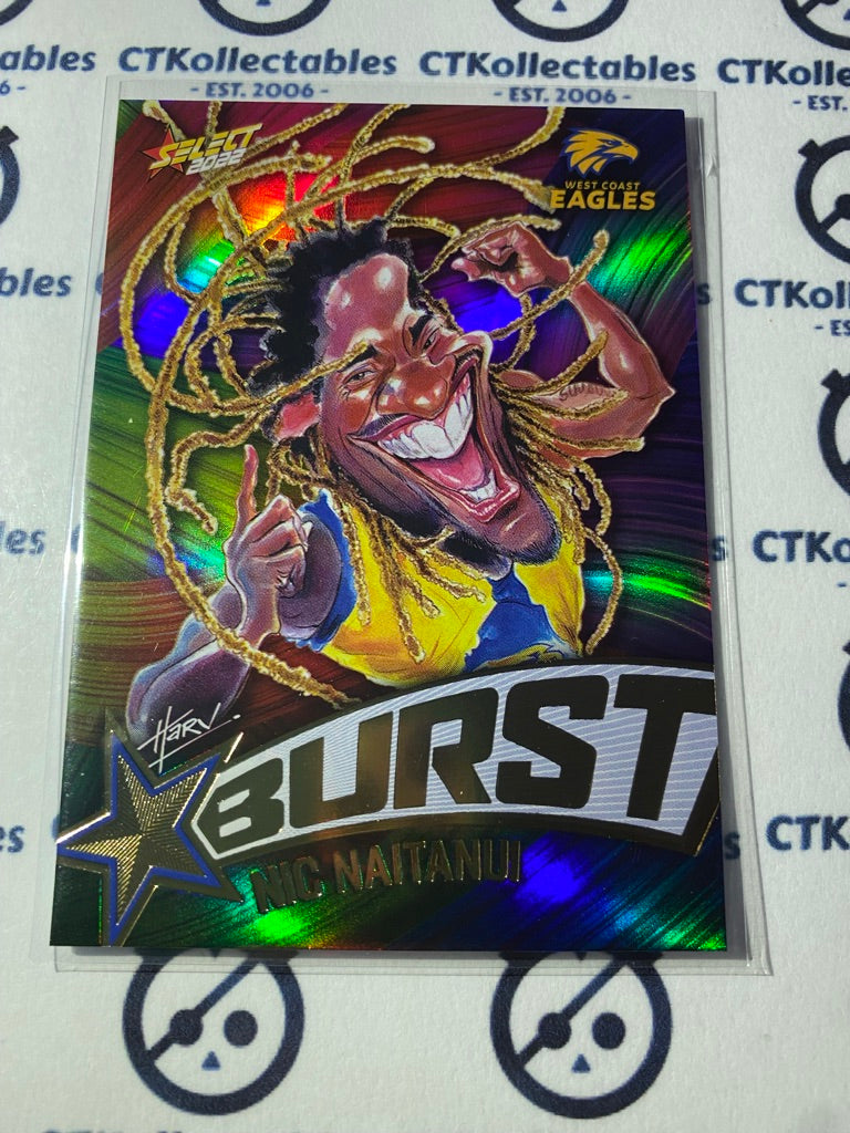 2022 AFL Footy Stars Starburst Paint - Nic Naitanui SBP68