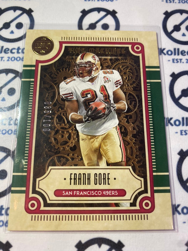 2022 NFL Panini Legacy Frank Gore Time Machine#035/100 Green #TM-27 49ers