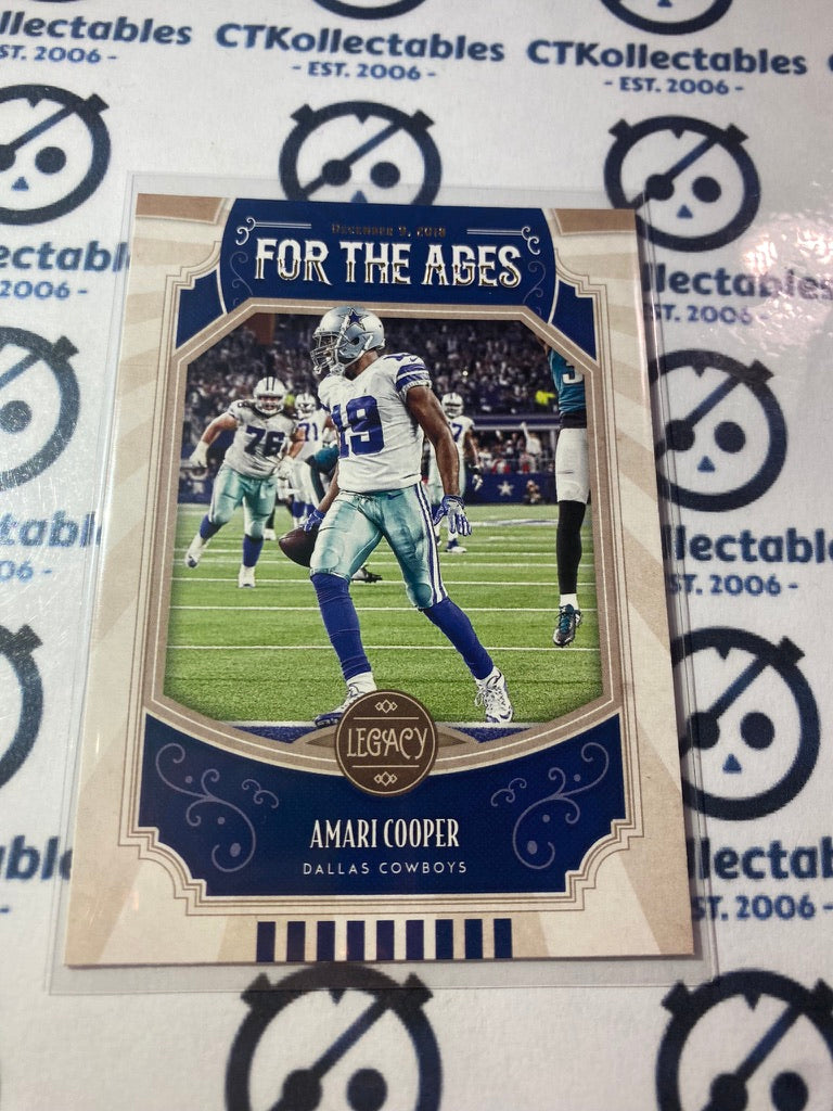 2019 NFL Panini Legacy Amari Cooper For the Ages #FTA-AC Cowboys