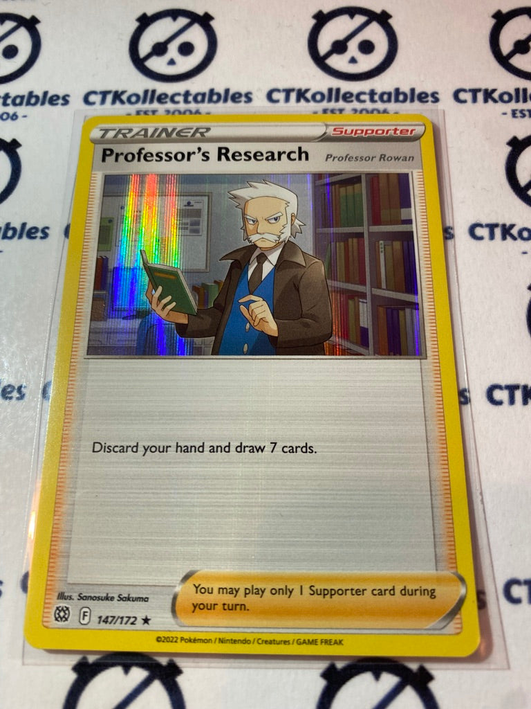 Professor's Research #147/172 Holo Rare Pokémon Card Brilliant Stars