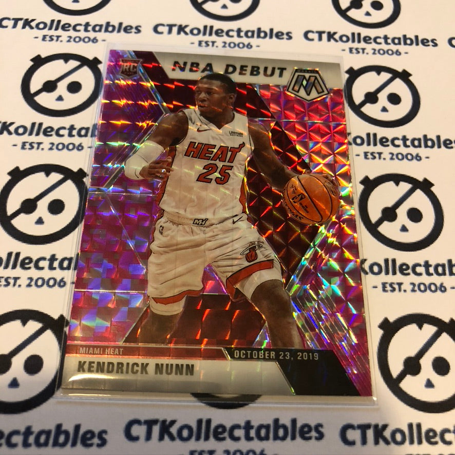 Kendrick Nunn NBA Debut Mosaic Prizm RC #268 2019-20 NBA Mosaic