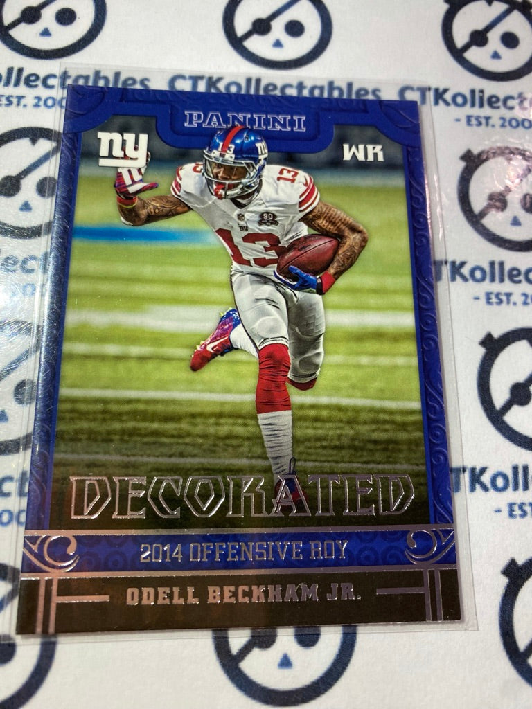 2016 NFL Panini Odell Beckham Jr. Decorated #8 Giants
