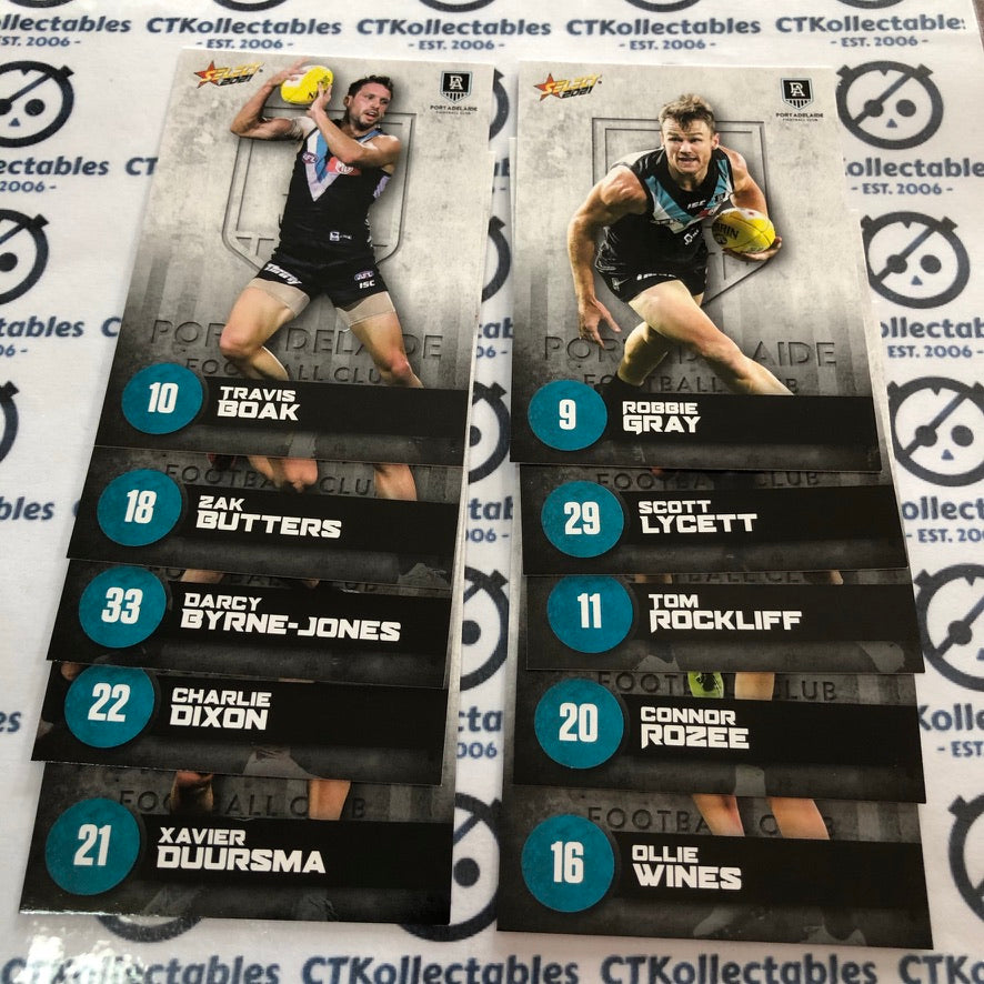 2021 AFL Footy Stars Port Adelaide Power 10 team Set