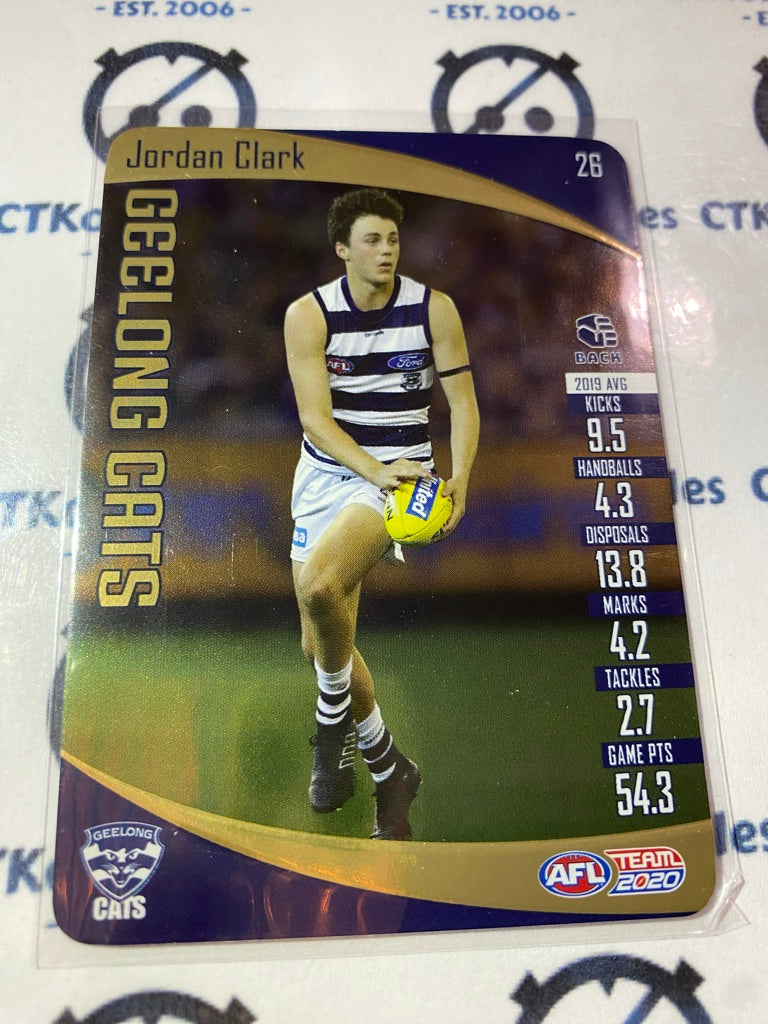 2020 AFL Teamcoach Gold #26 Jordan Clark Cats