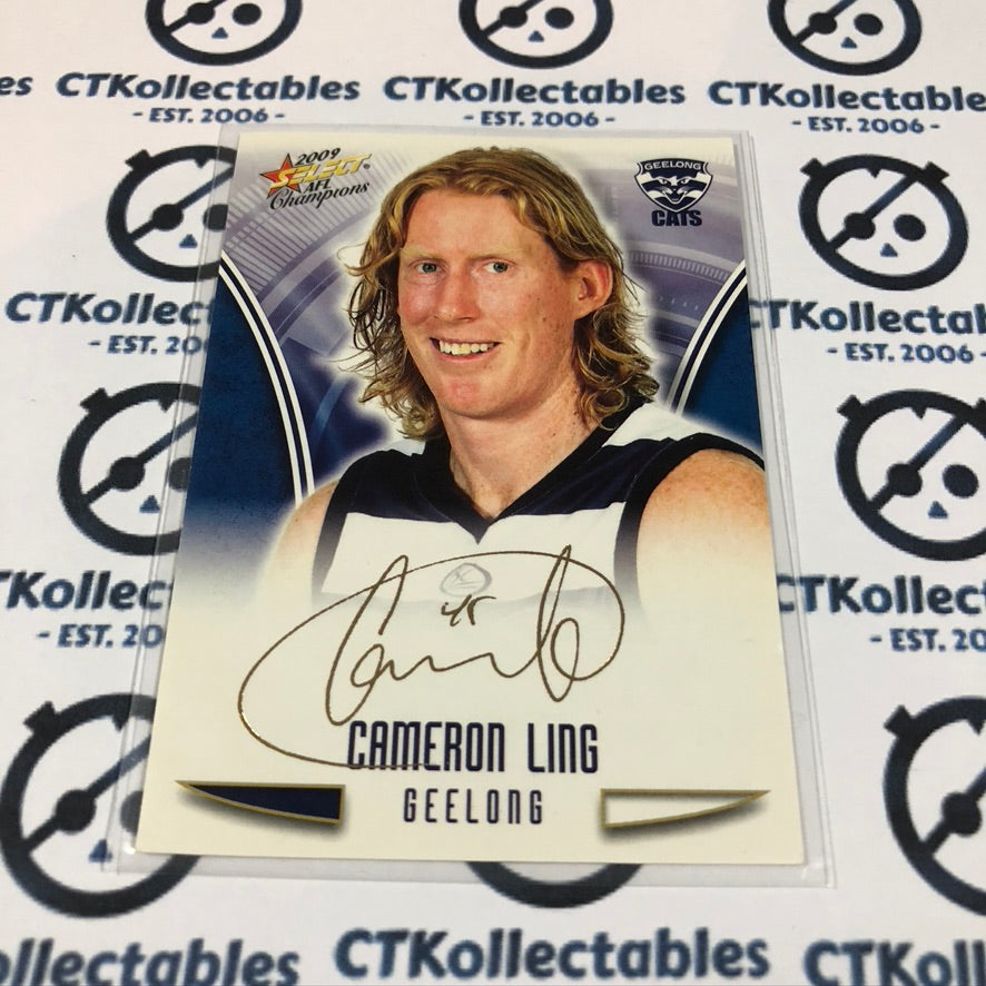 2009 AFL Champions Cameron Ling Gold Foil Signature FS26