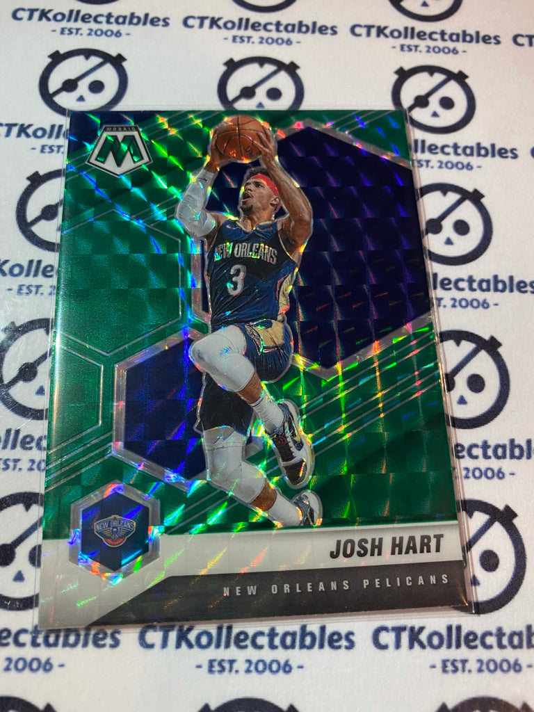 2020-21 NBA Mosaic Josh hart Green Prizm #88 Pelicans