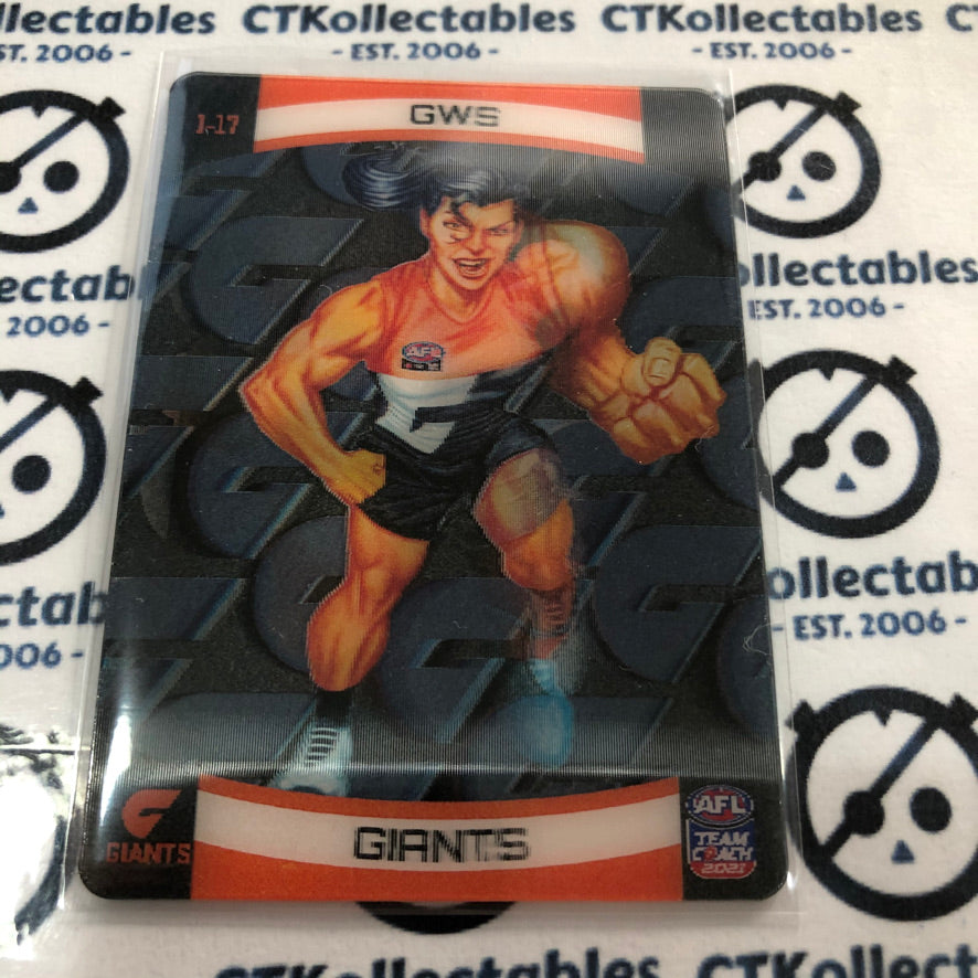 2021 AFL Teamcoach Club Card GWS Giants 3D Icons I-17