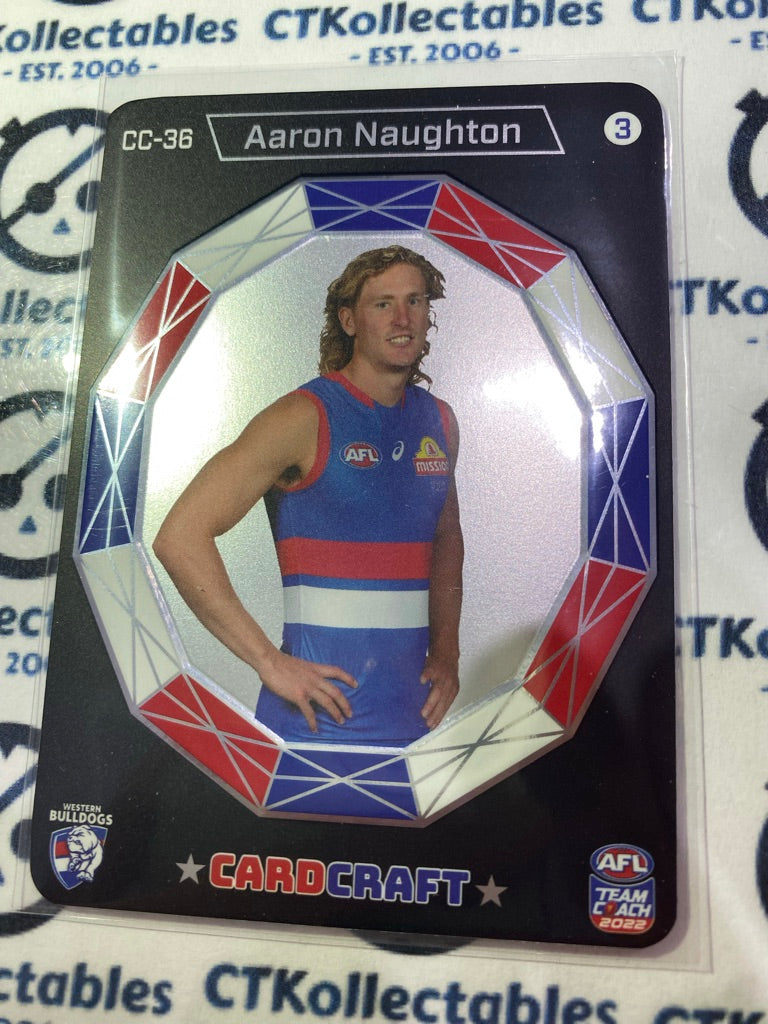 2022 AFL Teamcoach Card Craft Portrait - Aaron Naughton CC-36