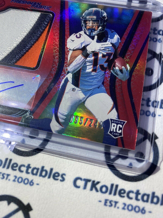 2020 NFL Panini Certified Freshman Fabrics K.J. HAMLER RPA #095/249 Broncos