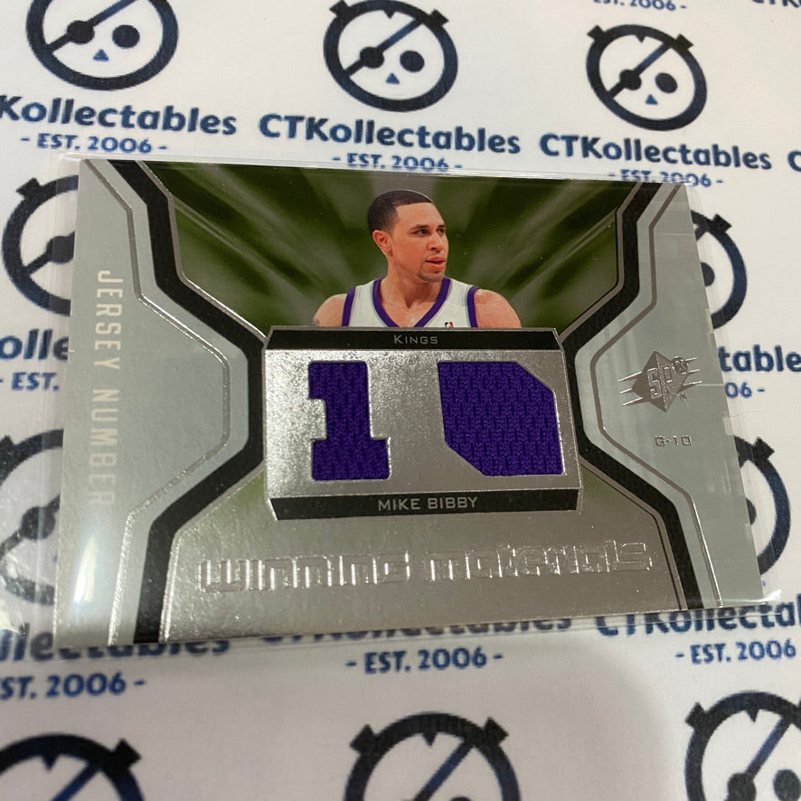 2007-08 Upper Deck SPX Mike Bibby Winning Materials GU