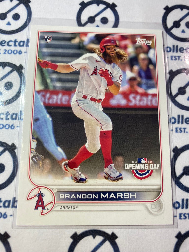 2022 Topps Opening Day Baseball Brandon Marsh Rookie card RC #132 Angels