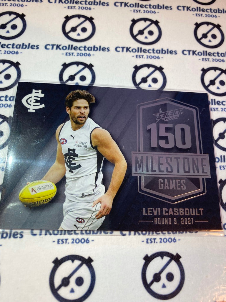 2022 AFL Footy Stars Milestone 150 games - Levi Casboult MG11