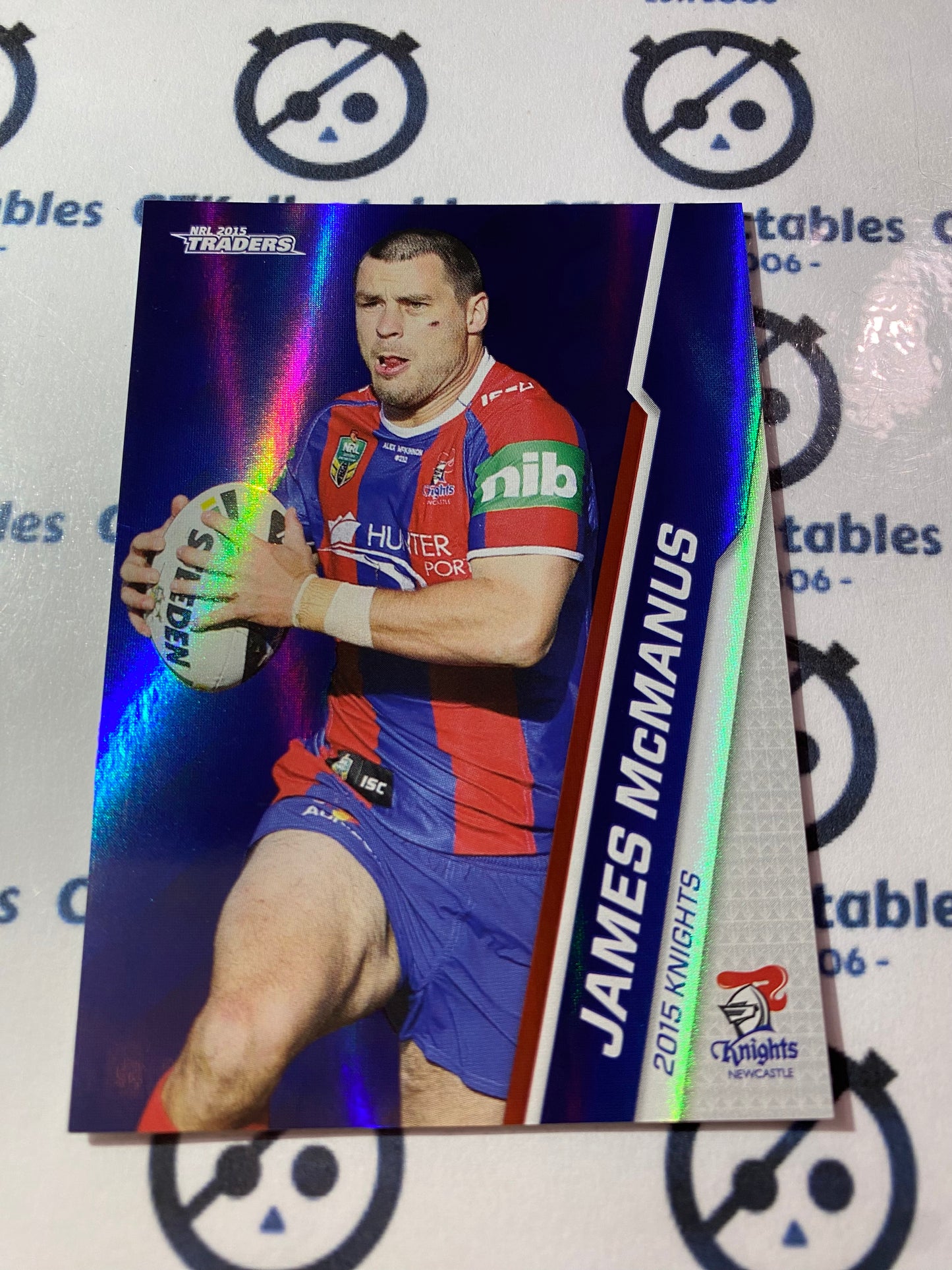 2015 NRL Traders Silver Parallel #P67 James McManus Knights