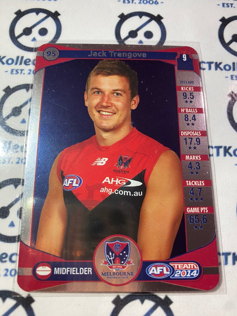 2014 AFL Teamcoach Silver Parallel #95 Jack Trengrove Demons