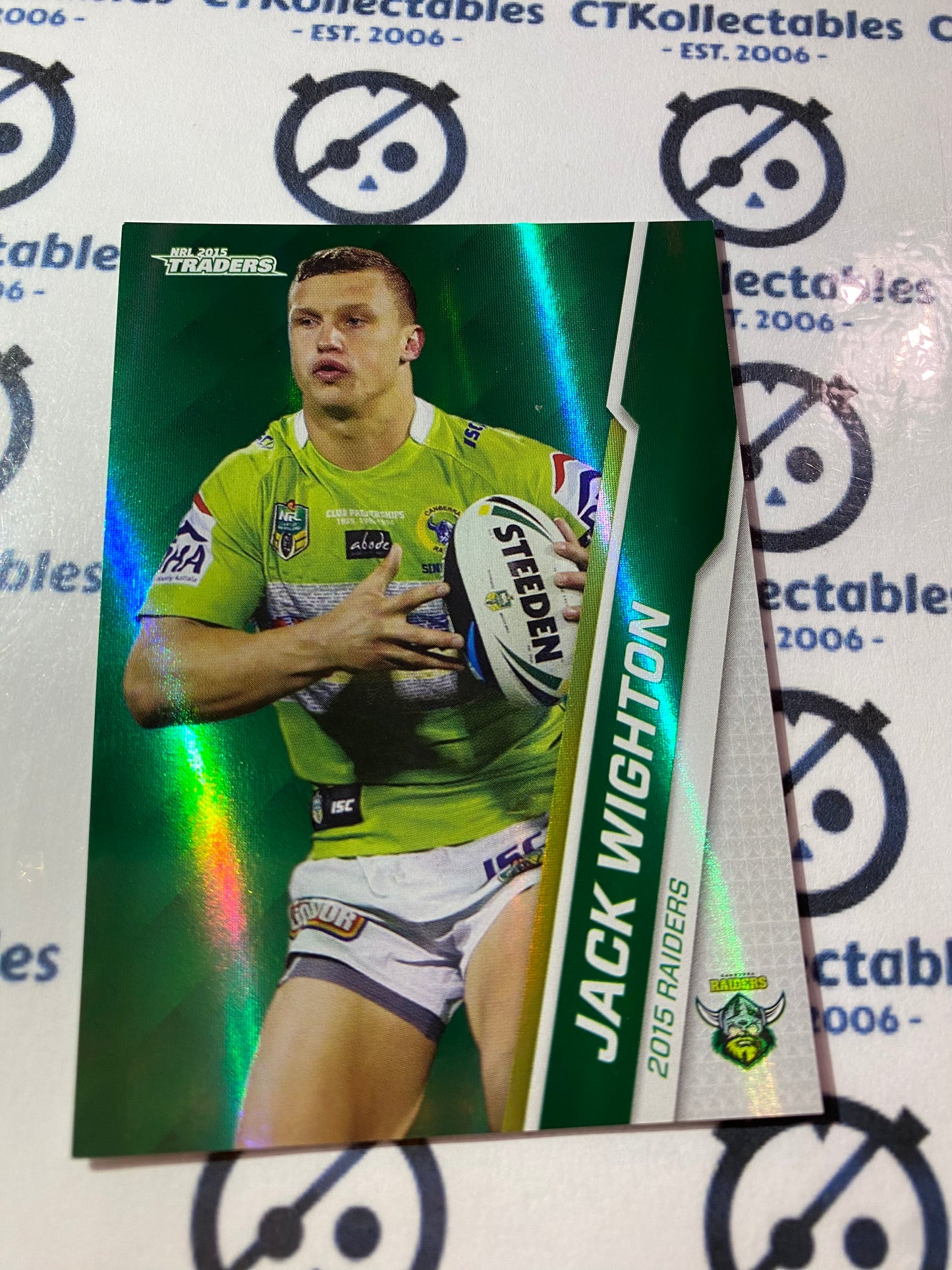 2015 NRL Traders Silver Parallel #P27 Jack Wighton Raiders