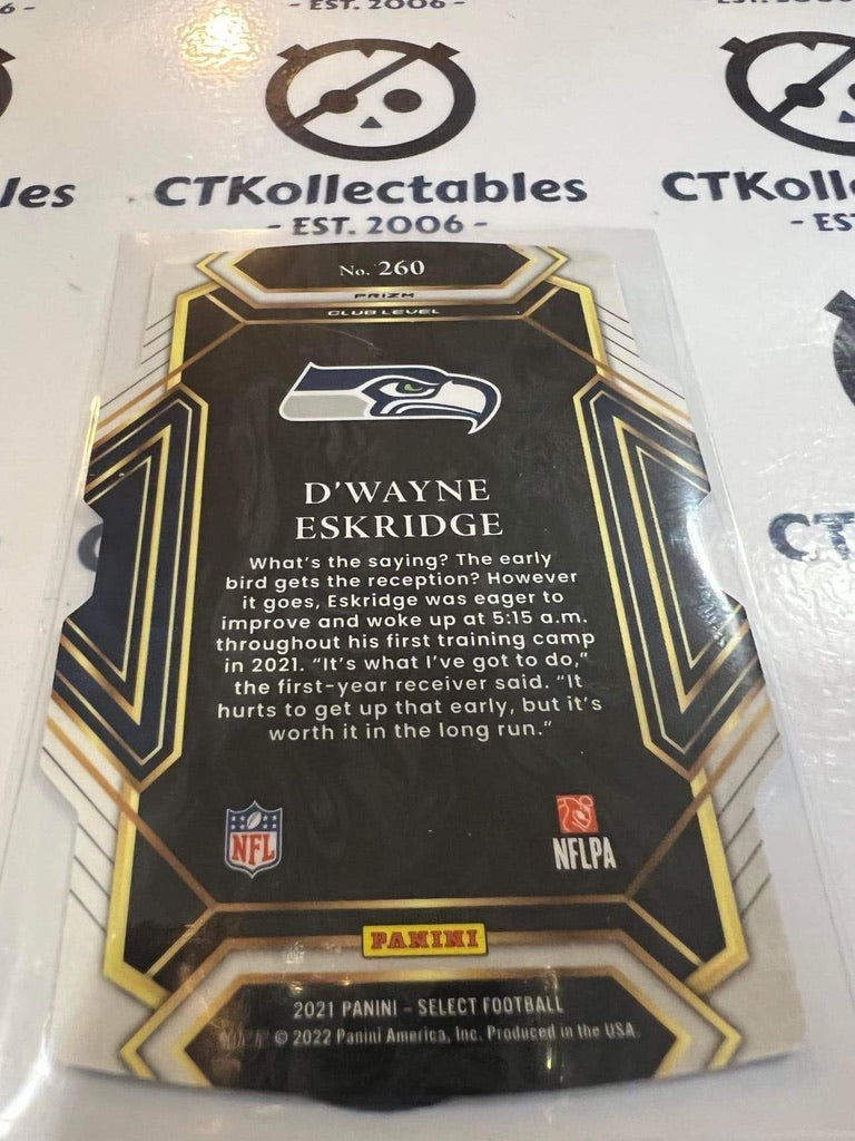 2021 NFL Panini Select Josh Palmer Club Level Prizm Black & Gold #260 Seahawks