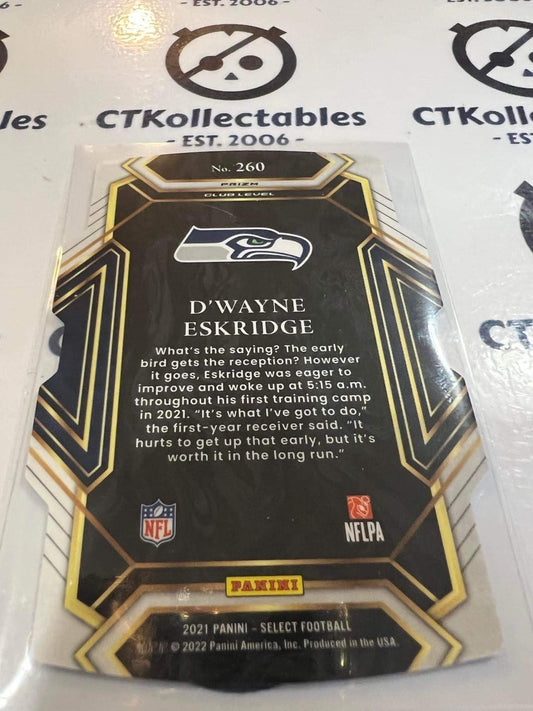 2021 NFL Panini Select Josh Palmer Club Level Prizm Black & Gold #260 Seahawks