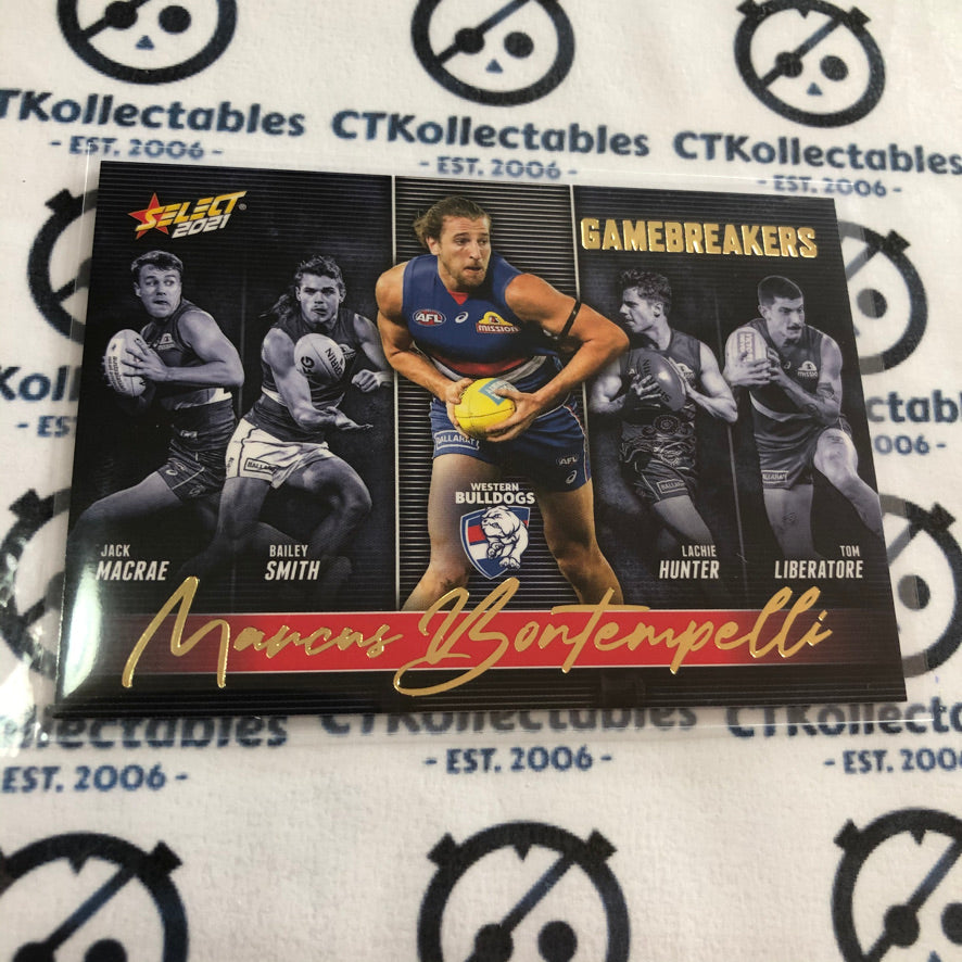 2021 AFL Footy Stars Gamebreakers Marcus Bontempelli GB86 Bulldogs