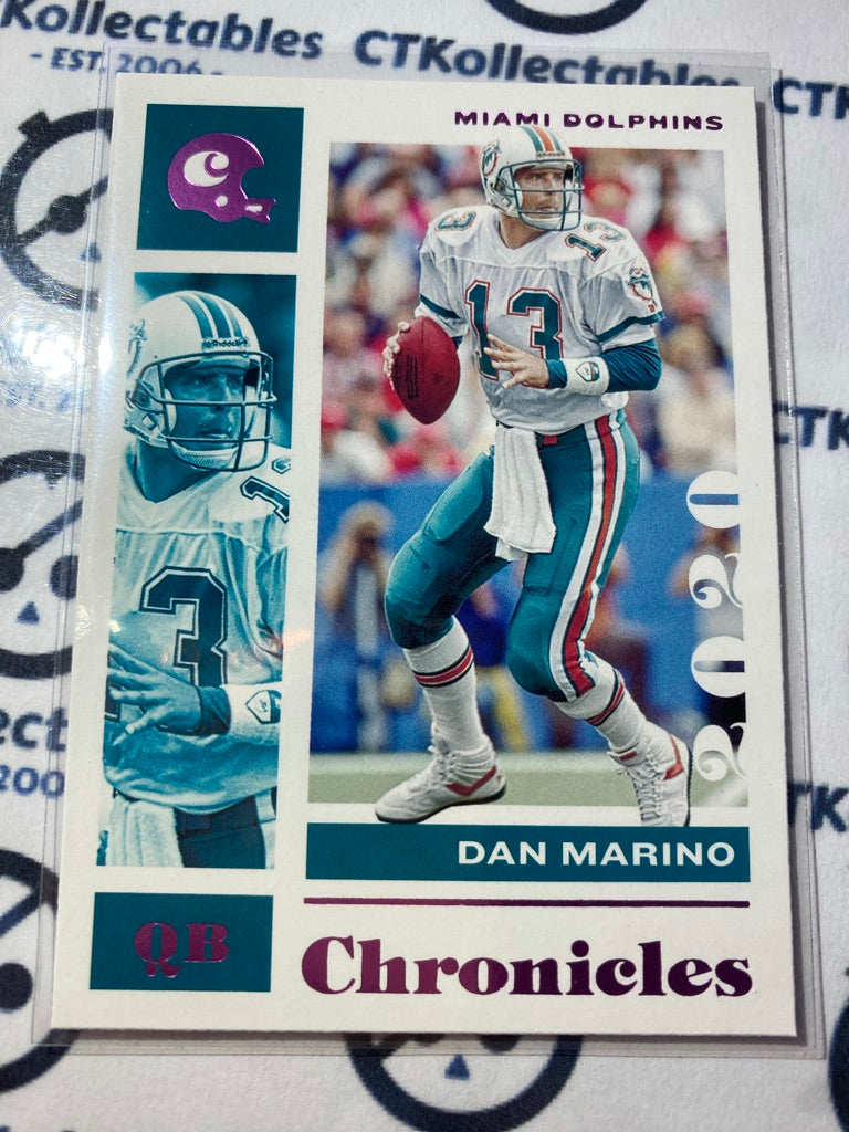 2020 NFL Panini Chronicles Pink Dan Marino #61 Dolphins