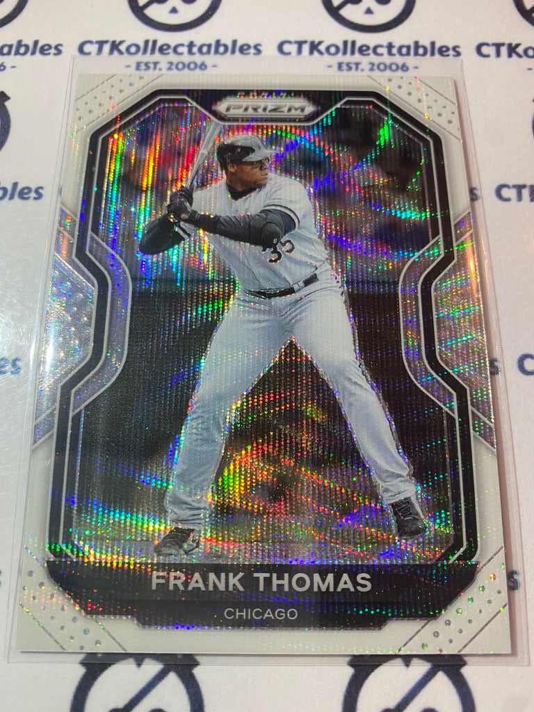 2021 Panini Prizm Baseball Frank Thomas White Wave Prizm #13 Chicago