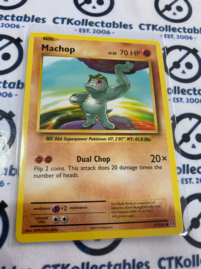 Machop #57/108 Base Pokémon Card XY EVOLUTIONS