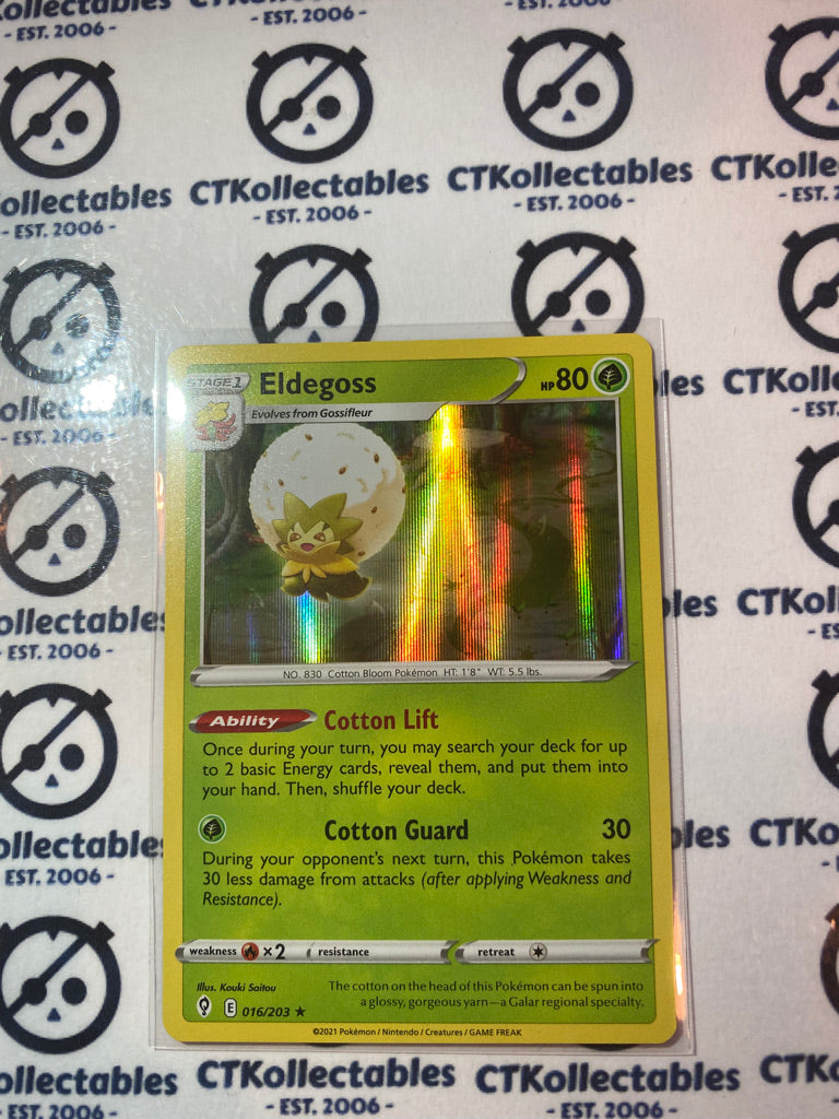Eldegoss Holo Rare #016/203 Ultra Rare Pokémon Card Evolving Skies