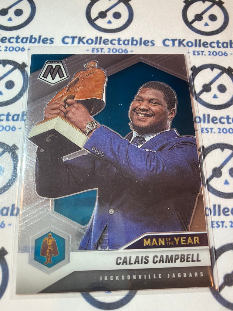 2021 Panini NFL Mosaic Calais Campbell Man of the Year #270 Jaguars