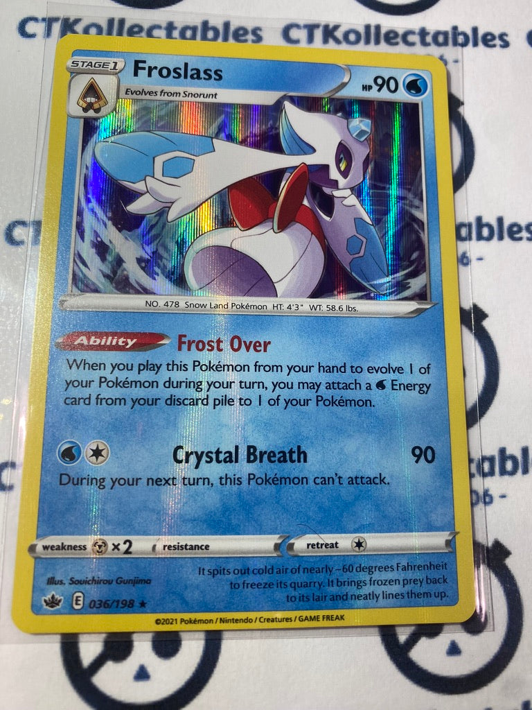 Froslass Holo Rare #036/198 Pokémon Card Chilling Reign