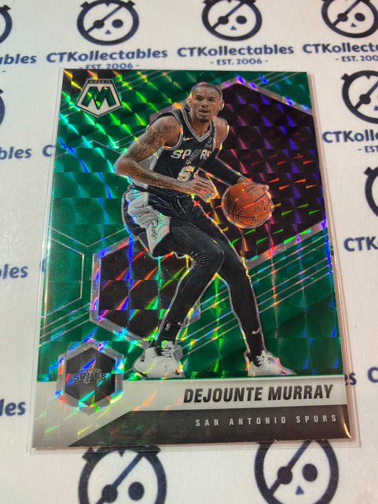 2020-21 NBA Mosaic Dejounte Murray Green Prizm #46 Spurs
