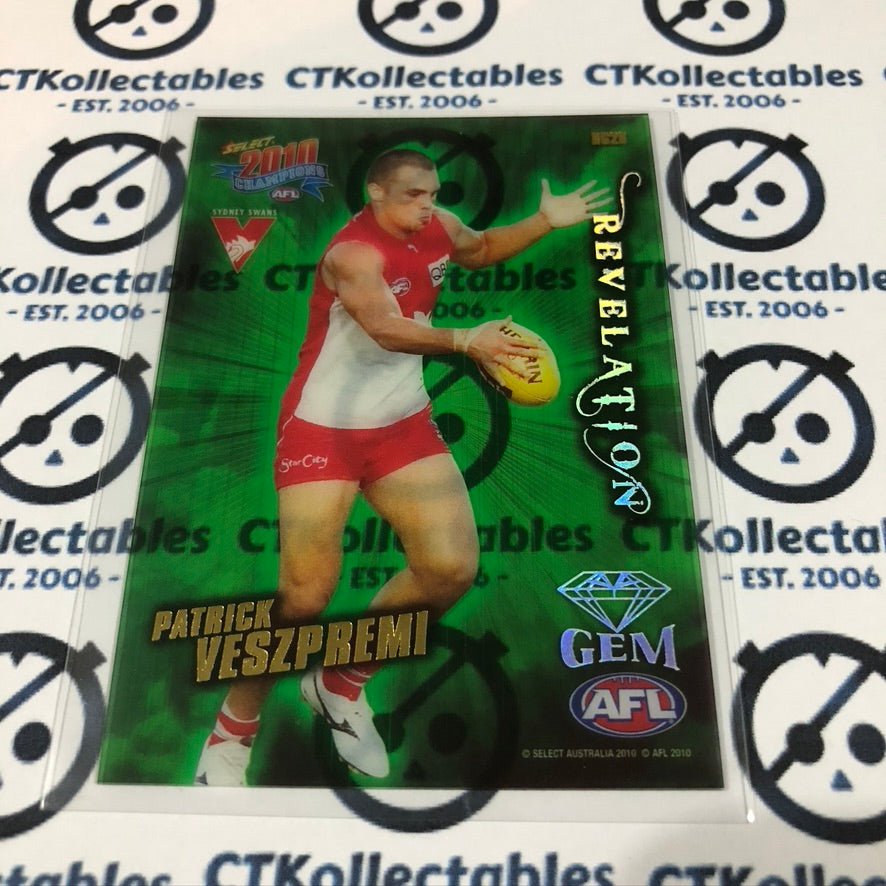 Patrick Veszpremi Green Revelation RG28 2010 AFL Champions