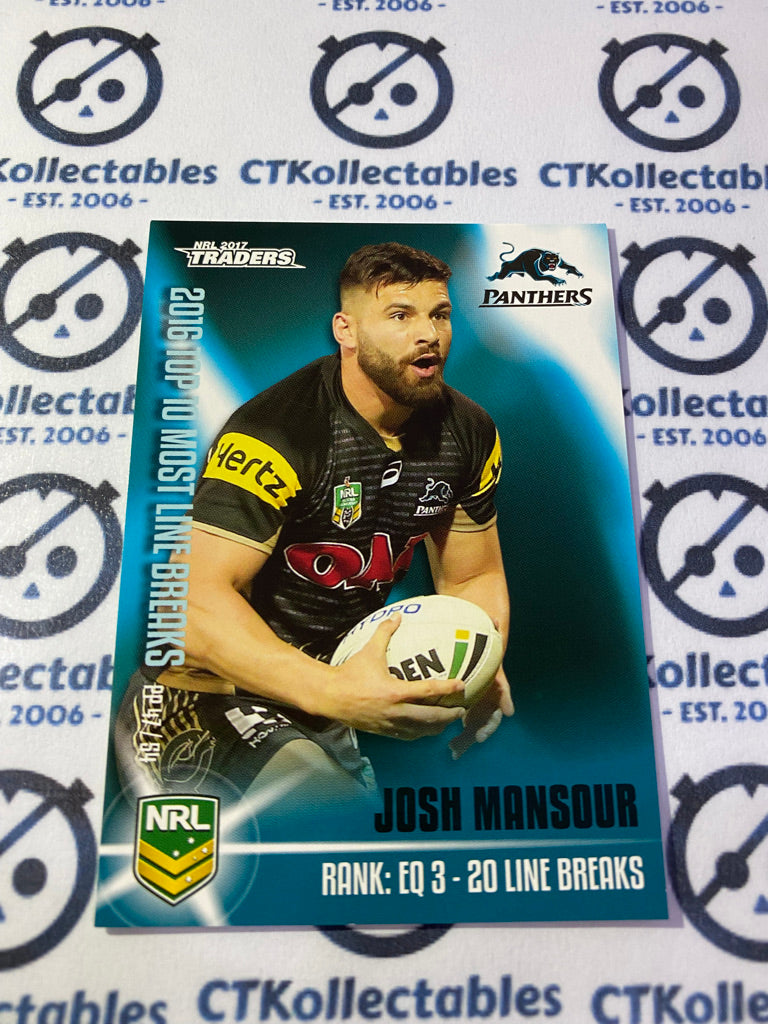 2017 NRL Traders Puzzle Piece Josh Mansour PP47/54 Panthers