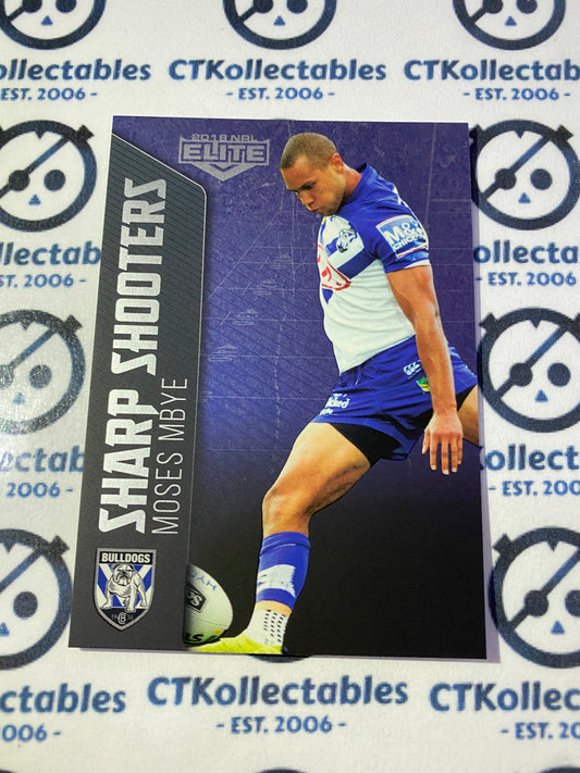 2018 NRL Elite Sharp Shooters Moses Mbye SSH 6/32 Bulldogs