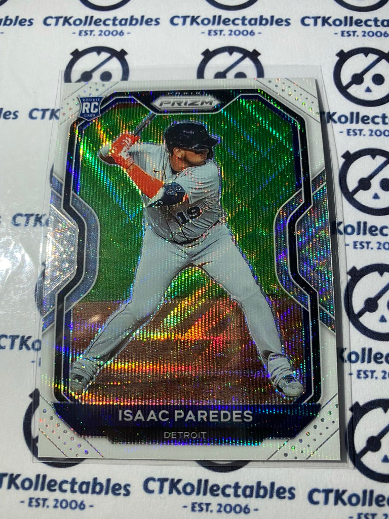 2021 Panini Prizm Baseball Isaac Paredes Rc White Wave Prizm #43 Detroit