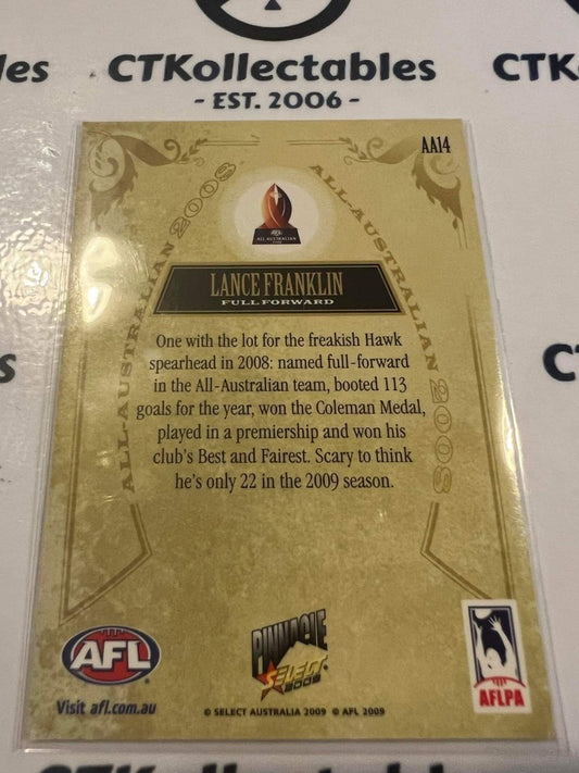 2009 AFL Pinnacle Lance Franklin All Australian #aa14 Promo Card